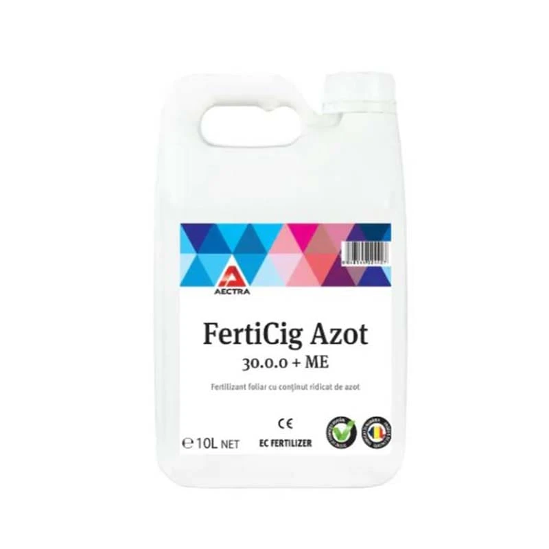 Fertilizant foliar FertiCig Azot - 10 Litri, Aectra, Continut ridicat de azot