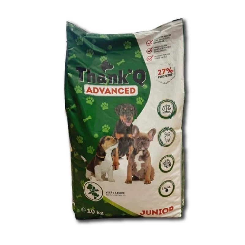 Hrana caini Thank'Q Advanced Junior, Vita/Legume, 10kg