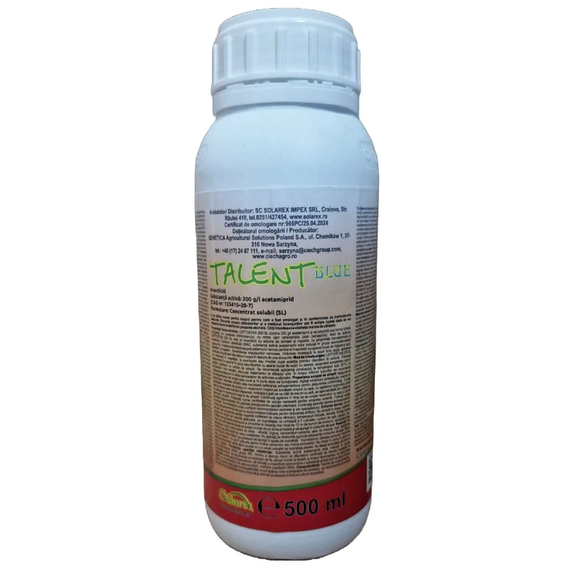 Insecticid Talent Blue - 500ml, Acetamiprid, Contact, Ingestie